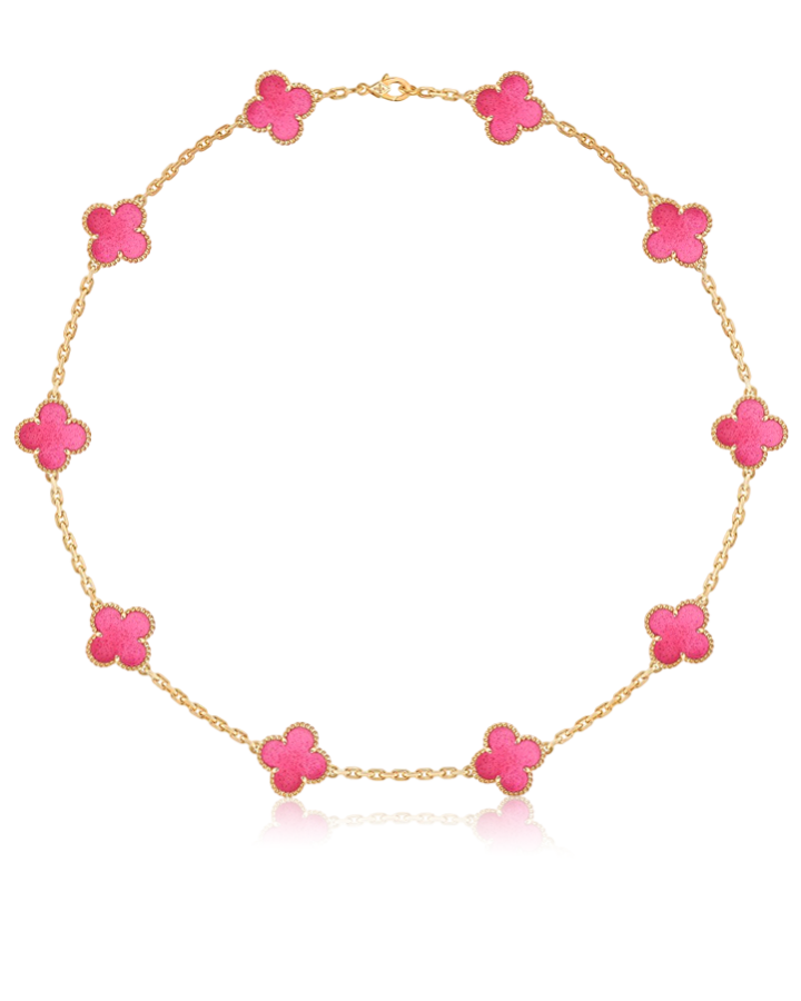 Колье Van Cleef & Arpels Vintage Alhambra necklace 10 motifs VCARPQZH00