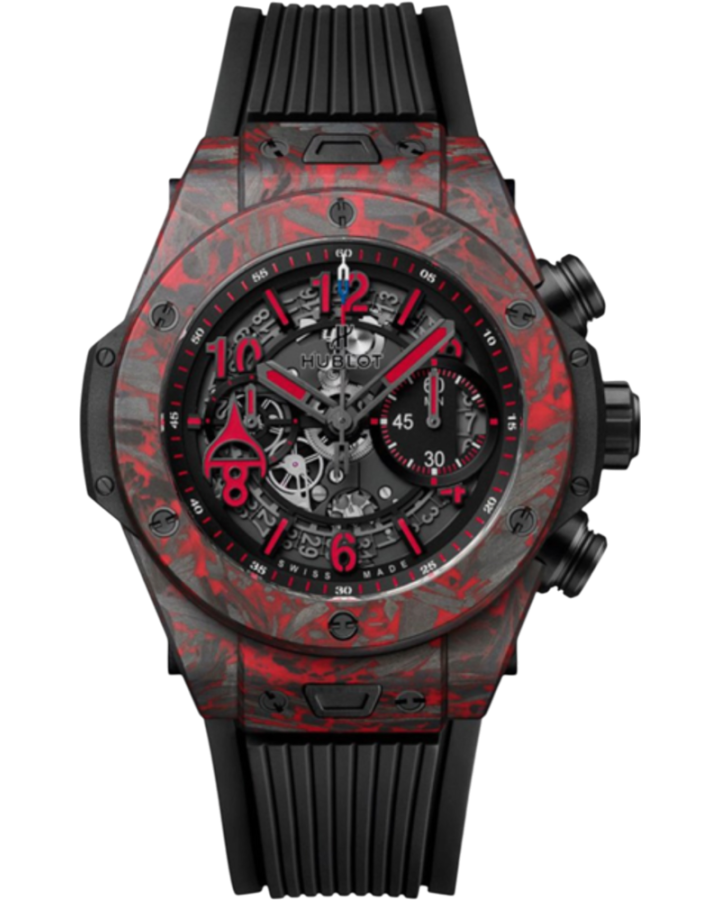 Часы Hublot Big Bang Unico Red Carbon Alex Ovechkin 411.QV.1123.NR.OVK21