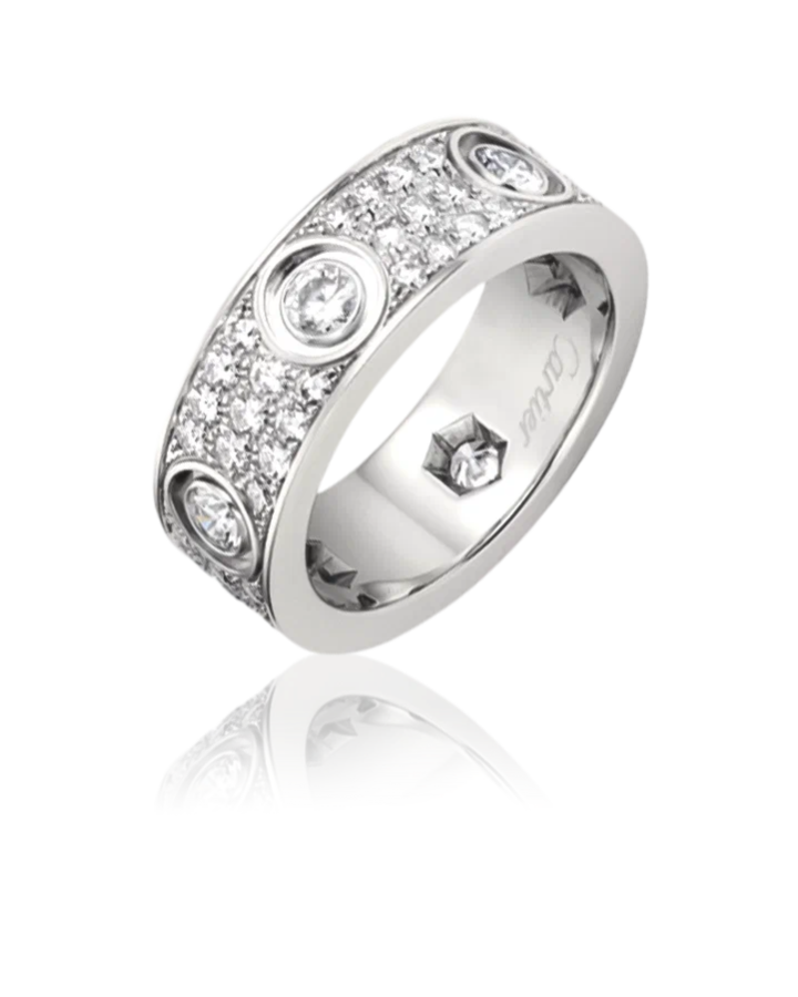 Кольцо Cartier LOVE DIAMOND-PAVED WHITE GOLD RING 4210448