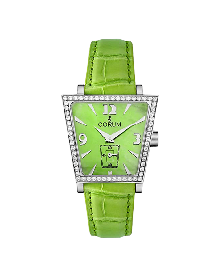 Часы Corum Trapeze Green Mother Of Pearl Diamond.