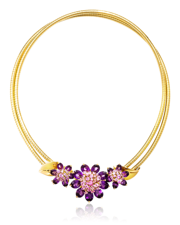 Браслет Van Cleef & Arpels PINK SAPPHIRE AND AMETHYST SUITE OF HAWAII JEWELS
