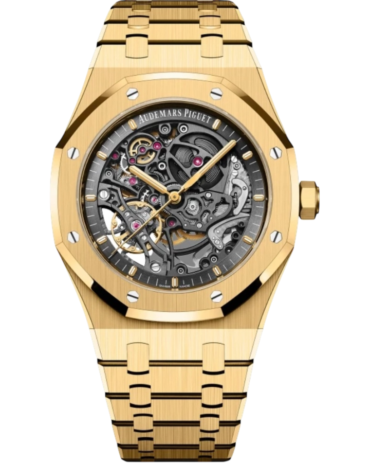 Часы AUDEMARS PIGUET Royal Oak Double Balance Wheel Openworked 41mm 15407BA.OO.1220BA.01