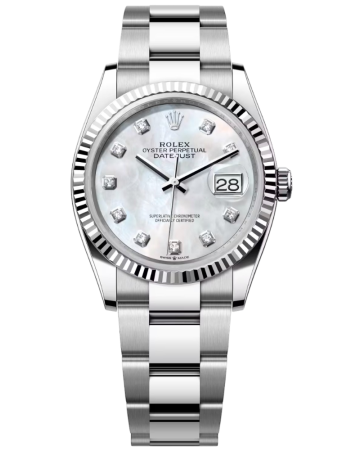 Часы Rolex Datejust 36mm Steel and White Gold 126234-0020