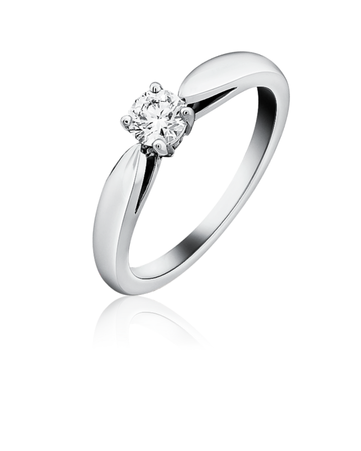 Кольцо Van Cleef & Arpels Bonheur solitaire 0.30 ct E/VVS2 VCARA29100